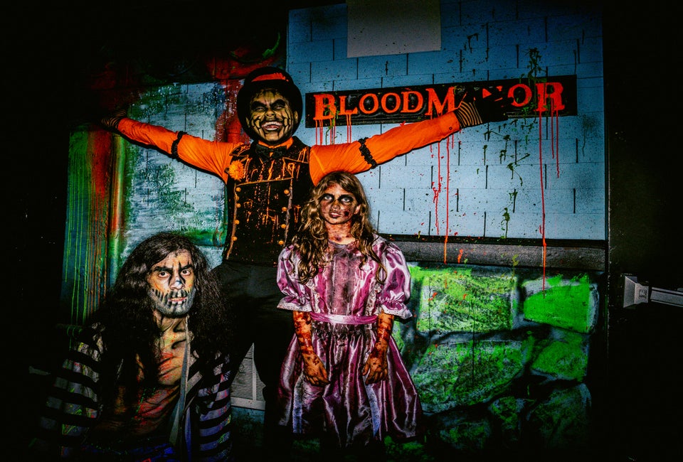 Blood Manor isn't for the faint of heart—or those under age 14—as it serves up some serious scares. Photo courtesy of Union Square Advertising