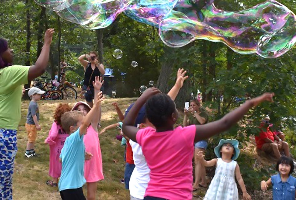 Free Things to Do with Boston Kids in August Bubbles are on tap at the 2019 Children's Summer Festival. Photo courtesy of the Boston Parks and Recreation Department