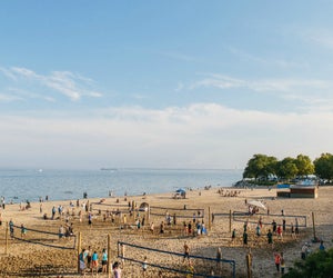 Enjoy lakeside swimming, sports, and more at Bradford Beach. Photo courtesy of Visit Milwaukee