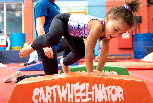 Chelsea Piers Field House Brooklyn: Gymastics/parkour area