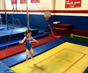 Young kids can enjoy fun equipment and classes at Brown's Gym Orbit Sports Academy.