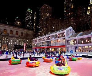 The bumper cars are back at Bryant Park's Winter Village. Photo by Jusay Angelito