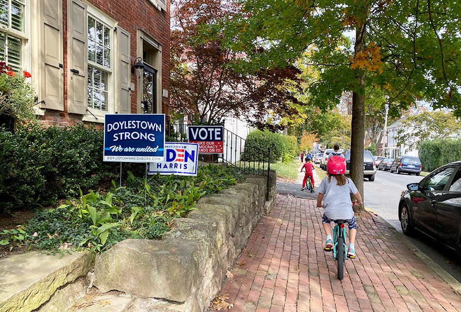 Take a bikde ride through Doylestown. Photo by Rose Gordon Sala