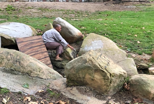 Griffith Park Shakespeare: Calibri in the rocks