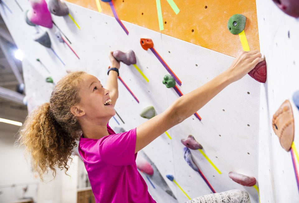 Have your kids climb the walls, literally. Photo courtesy of Philadelphia Rock Gym