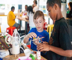 Collaboration is key at Camp Invention. Photo courtesy of Camp Invention