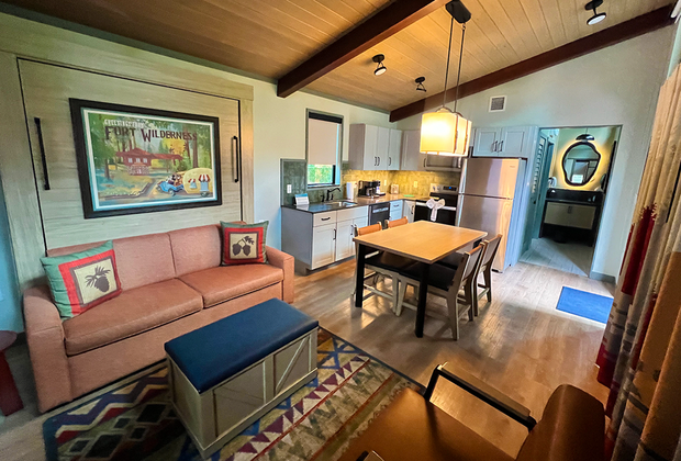 Disney's Fort Wilderness for Woodsy Wonder: Cabin interior