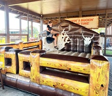 Cowboy Adventure Park at Westgate River Ranch Resort & Rodeo treats visitors to fun attractions, including the mechanical bull! Photo by author