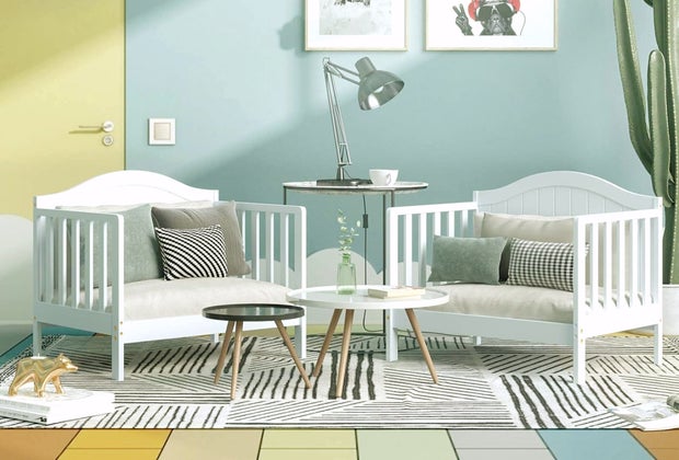 Best Toddler Beds: Costzon 2-in-1 Convertible Toddler Bed