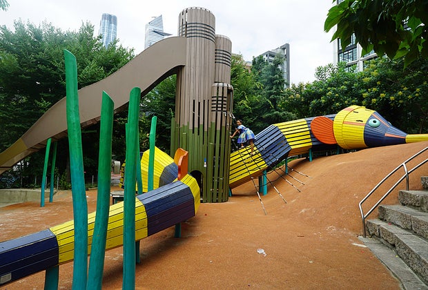Chelsea Piers with kids Chelsea Waterside Park playground