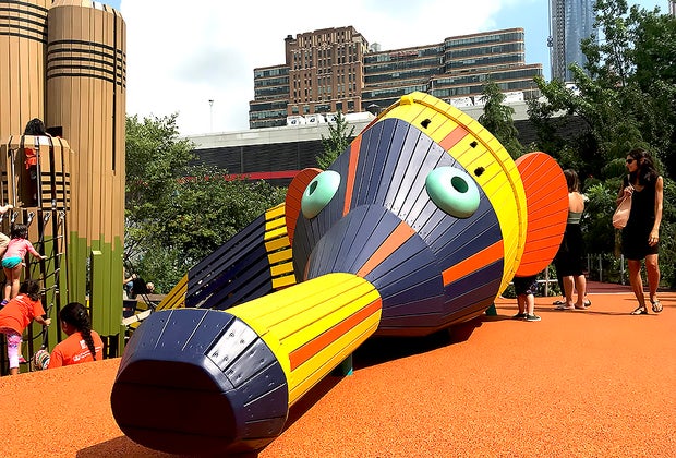 Chelsea Waterside Park is just steps from the High Line in NYC