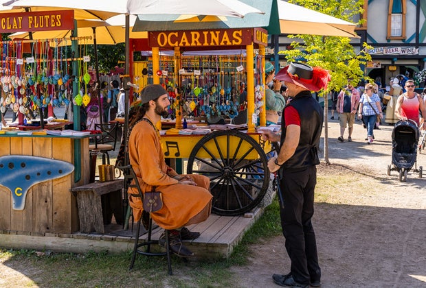 vendors at the Bristol Renaissance Faire