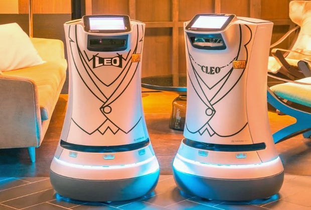 Robot Servers in the Hotel EMC2