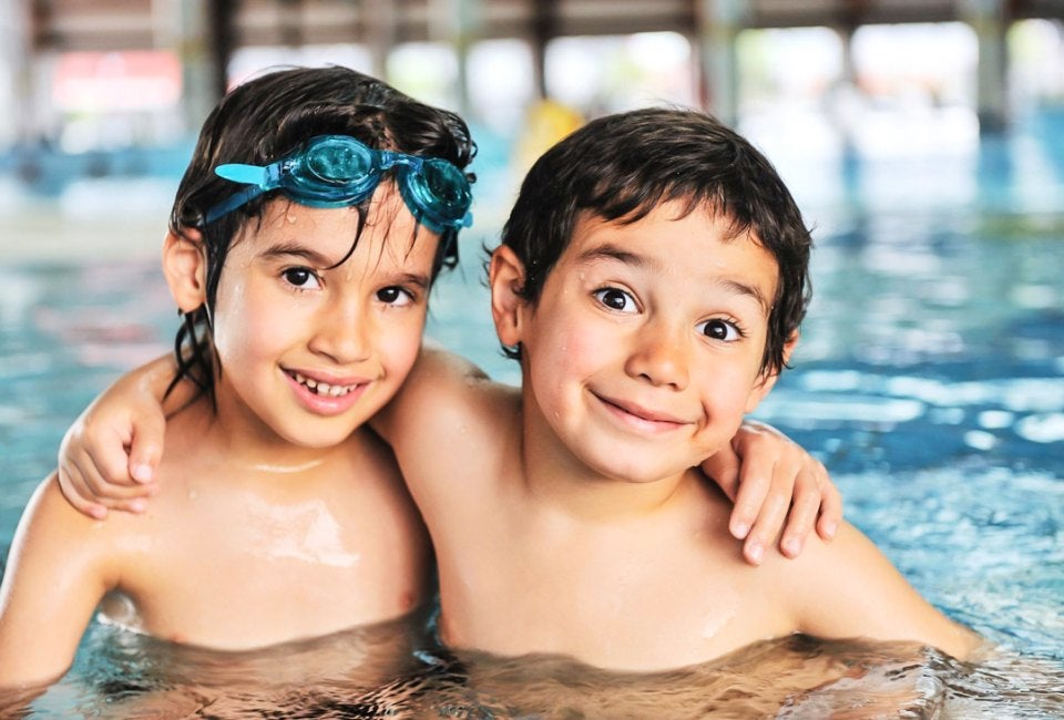 The top swimming lessons in Connecticut teach kids valuable skills, boost confidence, and provide serious fun! Photo courtesy of Children of the Sound