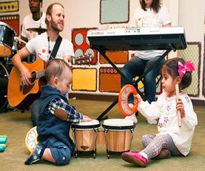 Mandarin Munchkins learn Chinese through music and play with their grown-ups at China Institute.