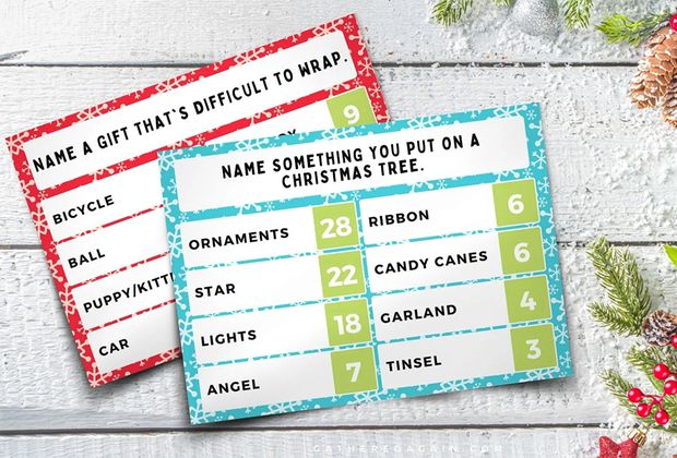 Christmas Family Feud is a Perfect Chistmas Game for Kids and Families