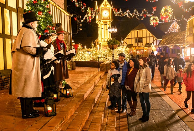 Christmas Towns and Santa's Villages: Busch Gardens, Williamsburg, VA
