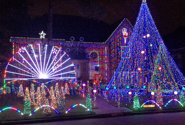 Holiday Lights Neighborhood Christmas Katy