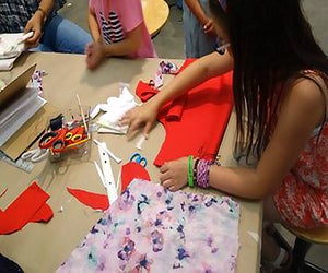 Add to the collaborative Identity Quilt at CMA's Pride Cultural Festival. Photo courtesy of the museum