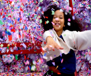 No matter when you visit, there's a flurry of fun to be had at Color Factory's interactive museum in NYC. 