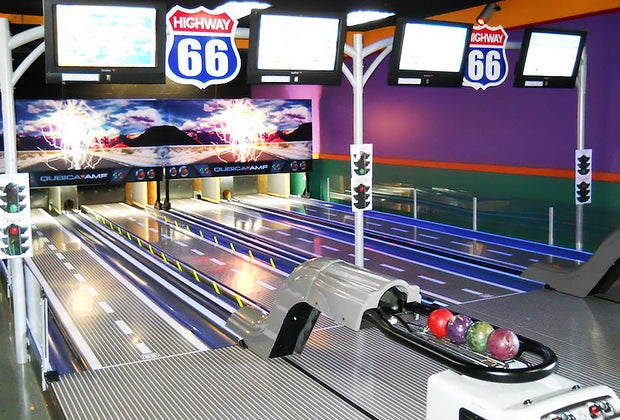 Long island Bowling Alleys Coram Country Lanes photo of lanes
