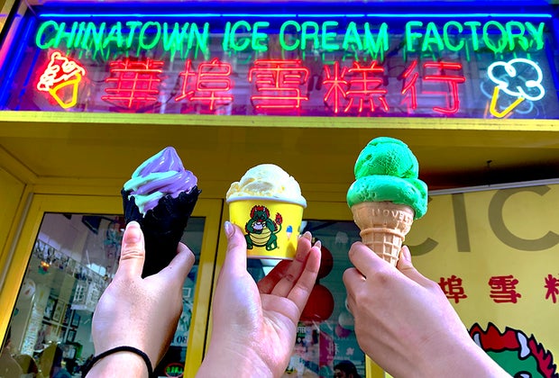 Visitors flock to the tourist haven of Chinatown