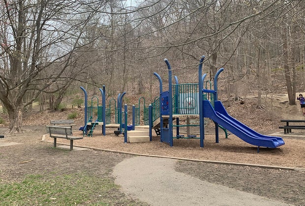 the playground at Croton Gorge park
