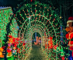 Families will wonder at the best neighborhood Christmas light displays in Connecticut this 2024 holiday season. Photo courtesy of Amarante's Winter Wonderland.