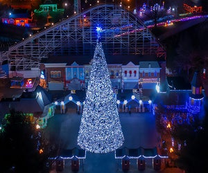 The top Christmas activities are lighting up Connecticut! Holiday Lights photo courtesy of Lake Compounce  