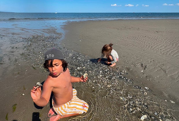 Child on beach - Connecticut State Parks with Beaches