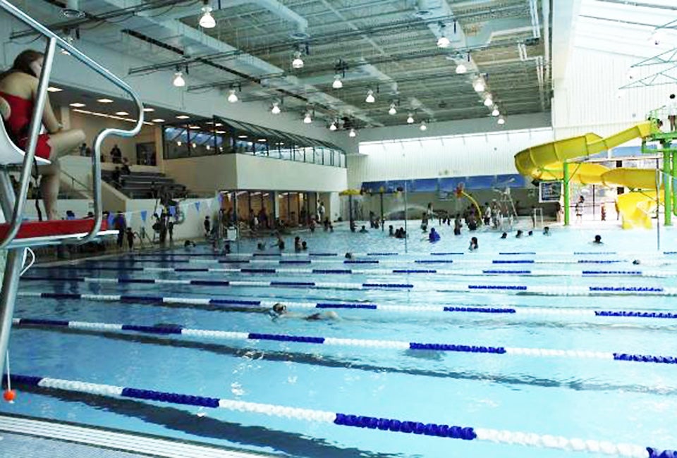 Enjoy the water slide and plenty more at the North Hempstead Aquatic Activity Center at Tully Park. Photo courtesy of the Town of North Hempstead