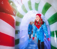 Zoom down frozen slides, creep through icy tunnels, and more at ICE! Photo courtesy of Gaylord Texas at Gaylord Texan Resort and Conference Center. 