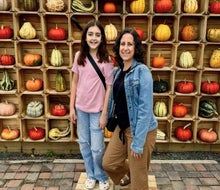 Take a picture in front of the famous pumpkin wall at Nalls Produce! Photo courtesy of the author