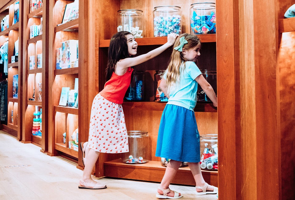 Step through the magic door and into Peppa's world at PEPPA PIG x CAMP. Photo courtesy of the experience