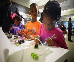 Enjoy an hour of code at MODA's monthly Design Club Day. Photo courtesy of the museum