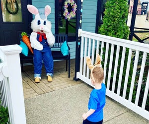 DiDonato's Easter EGGspress offers a train ride, Easter Bunny visits, and more springtime fun. Photo courtesy of the venue 