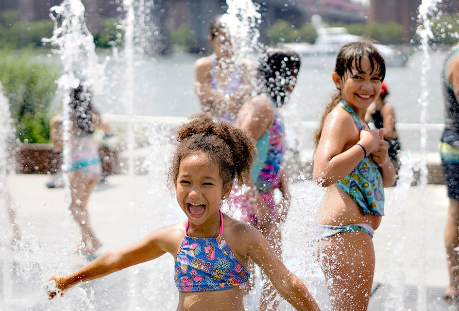 Cool off at one of the many splash pads  around New Jersey. Photo by Jody Mercier