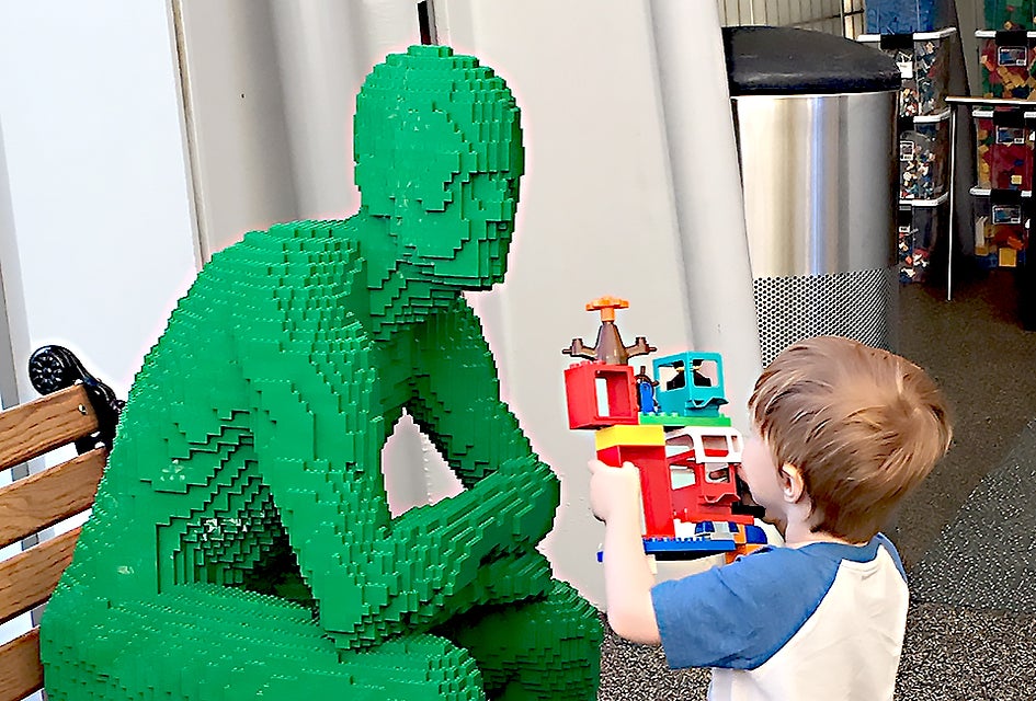 See the new exhibit The Art of the Brick at the New York Hall of Science. Photo by Drew Kristofik