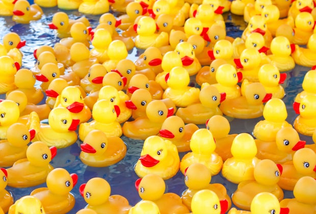 National Runner Ducky Day is a bright and fun day to celebrate! Photo by Canva
