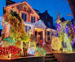 Enjoy the magic of Christmas in Dyker Heights as the neighborhood lights up for the festive season. Photo courtesy of Dyker Heights Lights