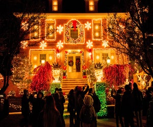 The Dyker Heights Christmas lights attract throngs of visitors to the Brooklyn neighborhood each holiday season. Photo courtesy of Dyker Heights Lights