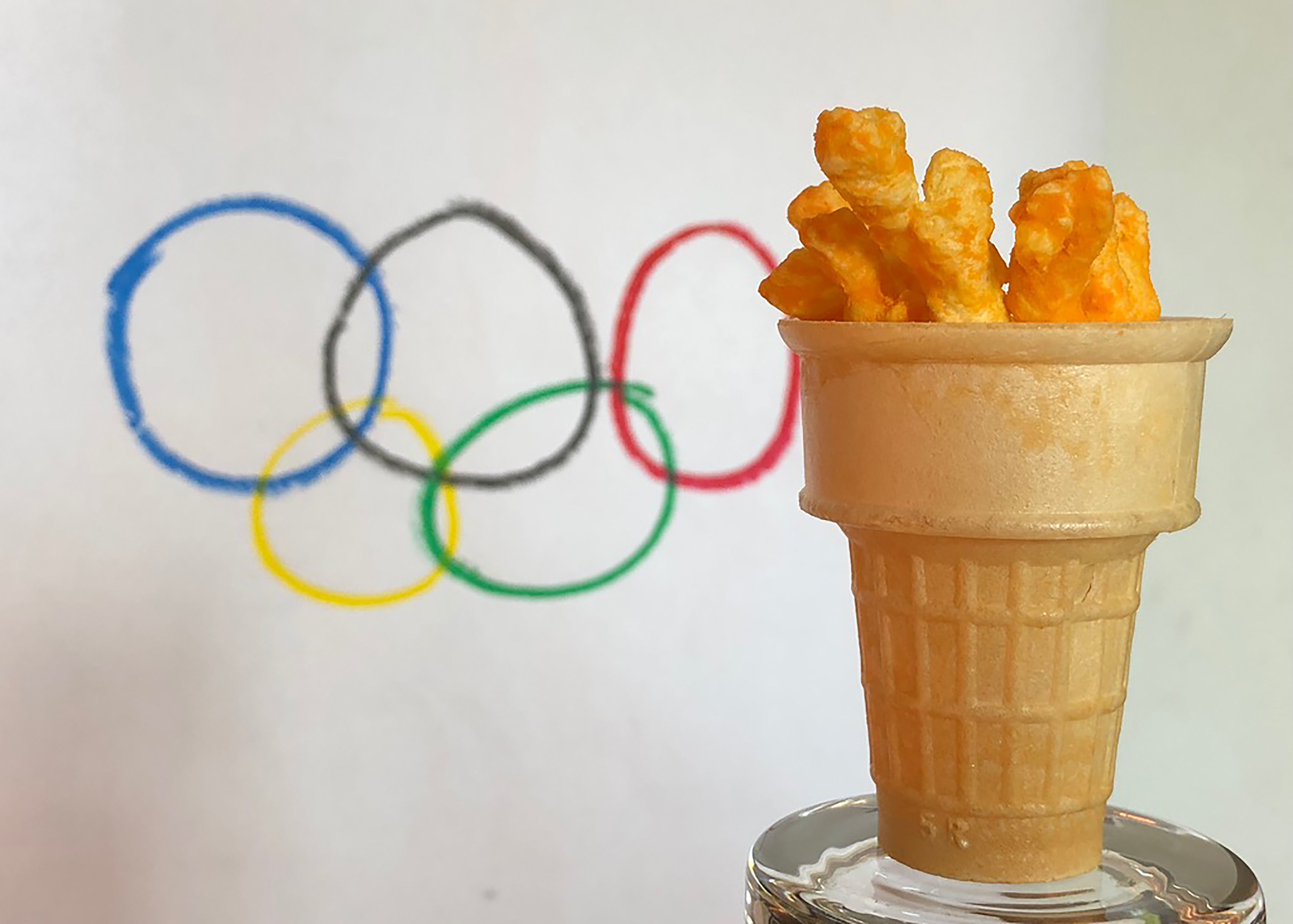 This torch lights up your taste buds! And it's pretty darn cute. The perfect snack for watching the Opening Ceremonies. 