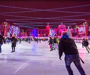 Take a sping at Chicago Wolves Ice Rink at Parkway Bank Park. Photo courtesy of the Rosemont Entertainment District