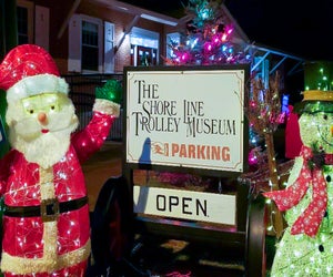 All aboard for Christmas fun in Connecticut in 2024! Photo courtesy of The Shore Line Trolley Museum 