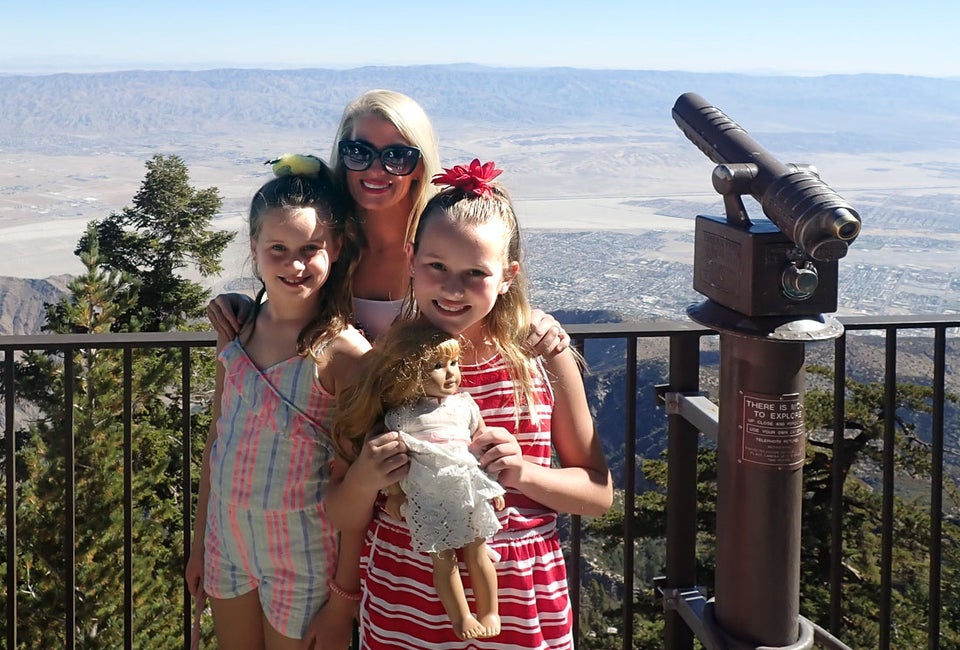 Palm Springs Tramway observation deck photo by author Jackie Jones