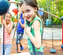 Outdoor fun and healthy activity await at one of the top Connecticut playgrounds! Jonathan's Dream playground photo courtesy of O'Brien & Sons