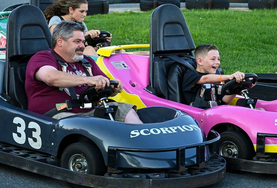 From go karts to axe throwing and more extreme sports, find thrilling activities near Boston! Photo courtesy with Seekonk Grand Prix