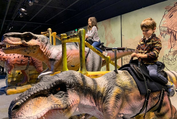 Dinos Alive: Immersive Experience in Washington, DC: Riding dinosaurs