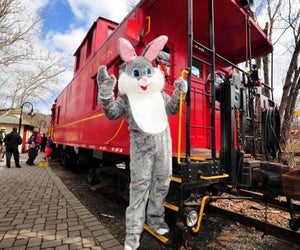 The Wilmington & Western Railroad's Easter Bunny Express offers a special treat for every kid. Photo courtesy of the railroad