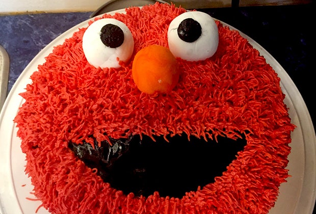 Birthday Cake Ideas for a Kids' Birthday Party: Elmo cake!